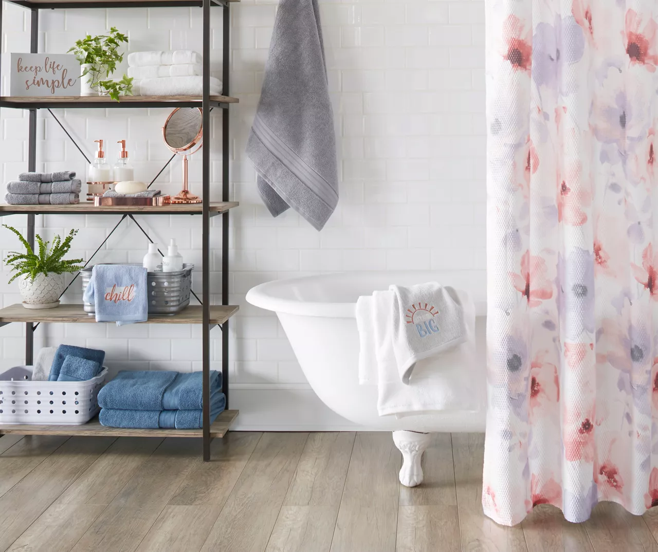 Real Living Rustic 5-Shelf Bookcase - Image 4