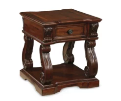 Alymere Rustic Brown End Table