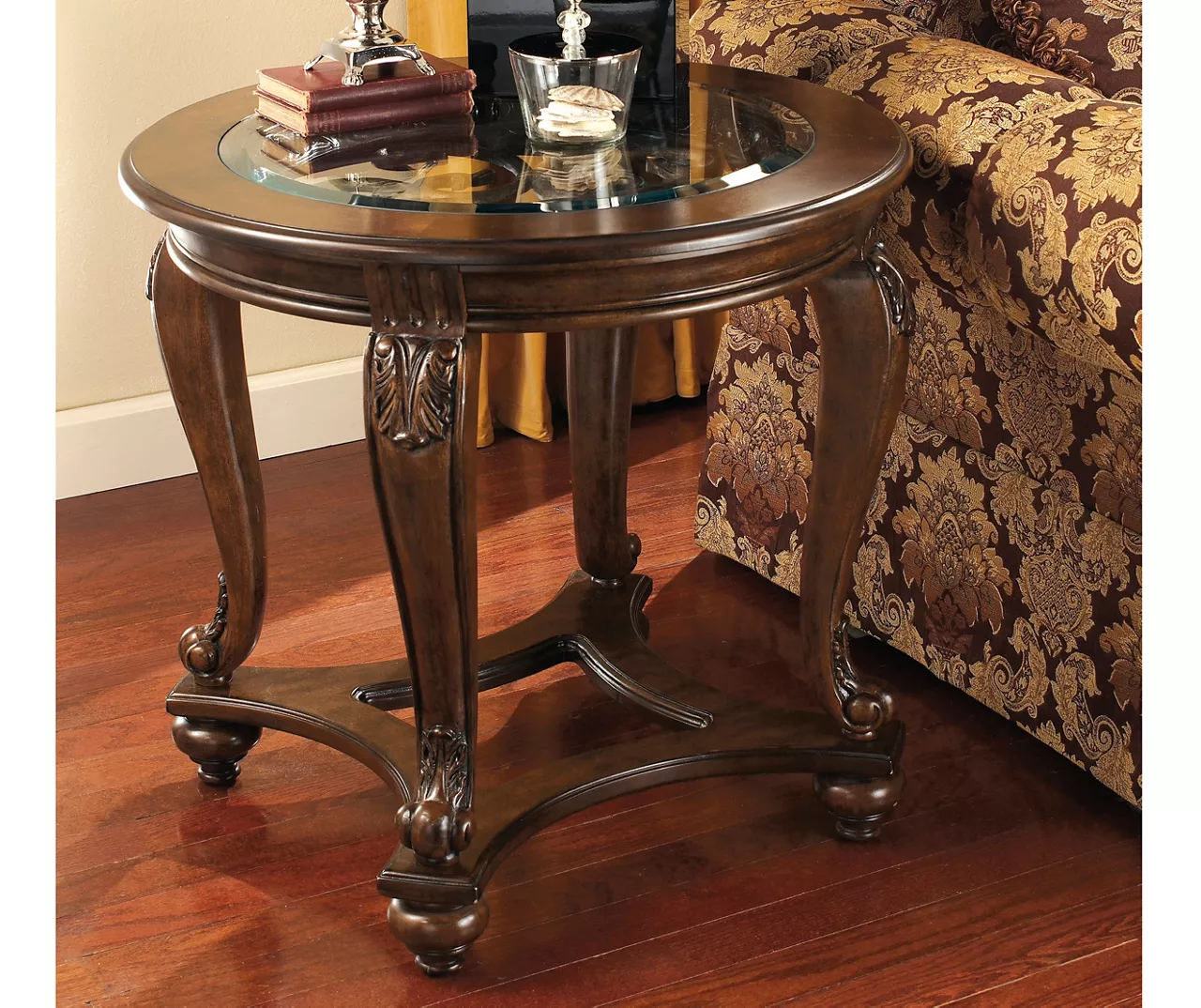 Norcastle Brown Round End Table - Image 2