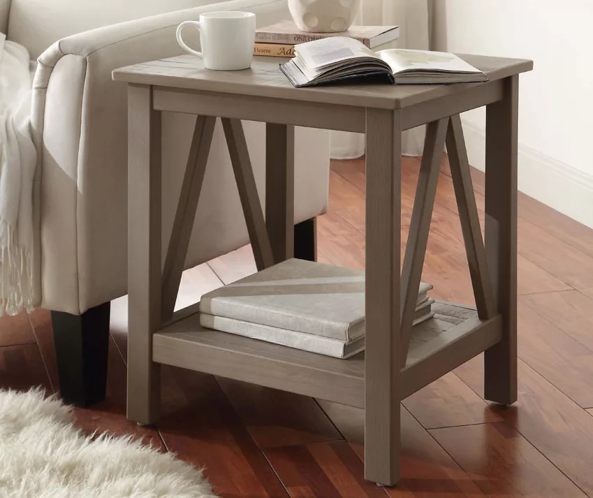 Rockford Rustic Gray End Table - Image 2