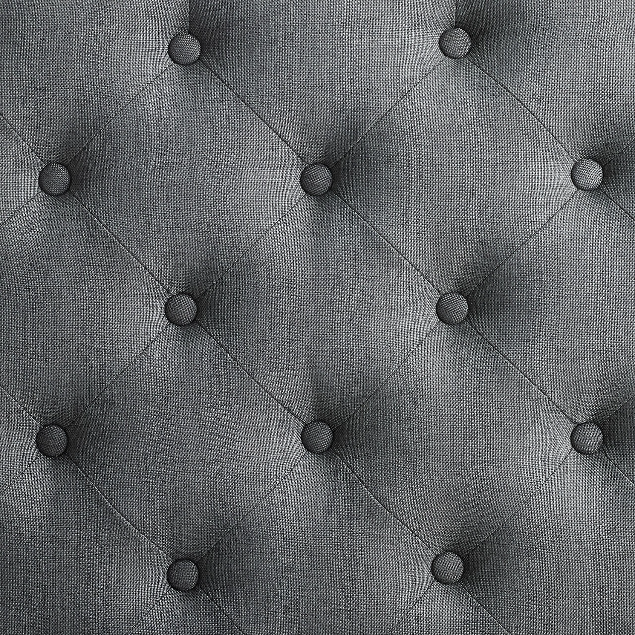 Claire Charcoal Square French Country Ottoman - Image 4