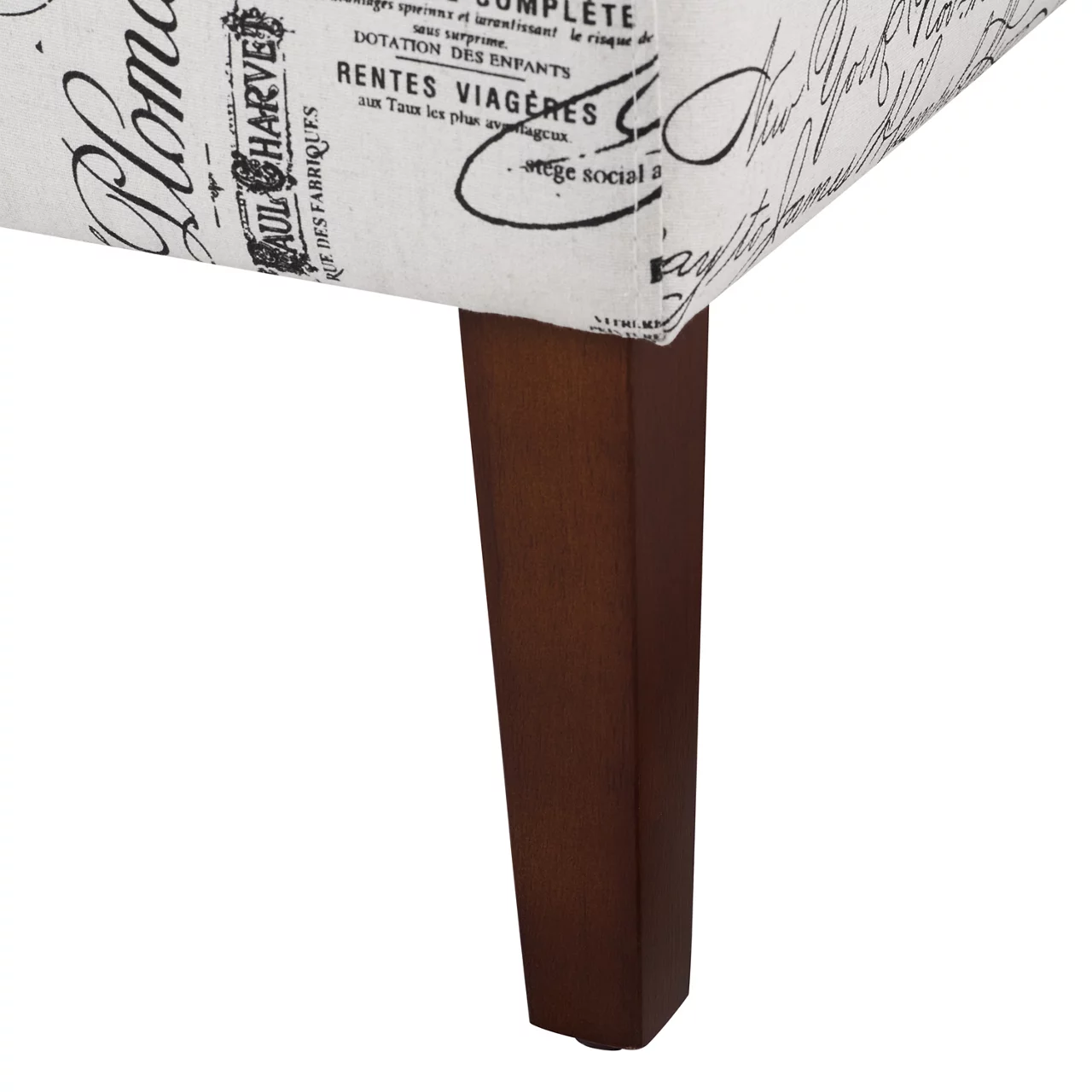 Shelby Script Armless Accent Chair - Image 6