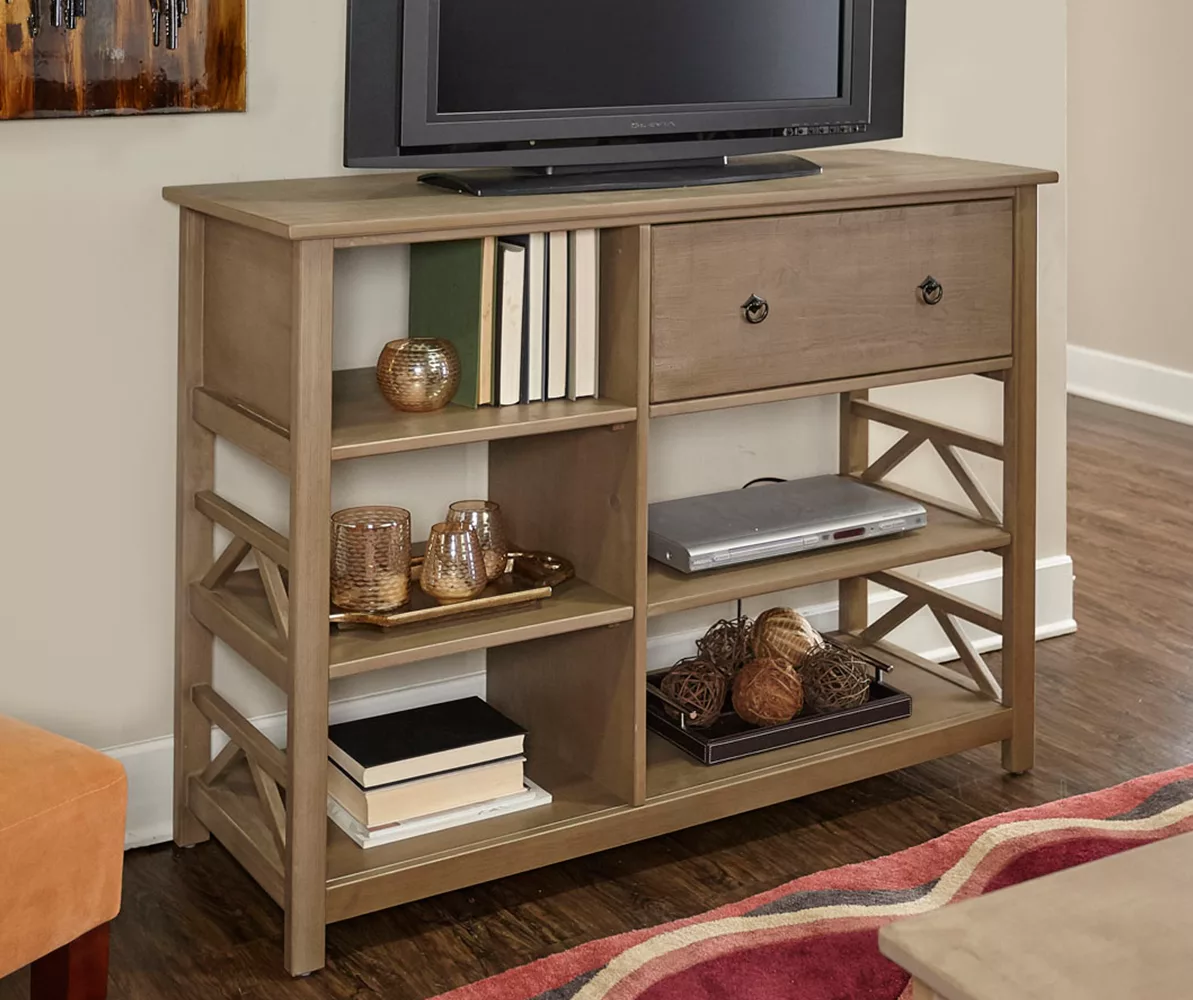 Rockford Rustic Gray 5-Shelf TV & Media Center - Image 2