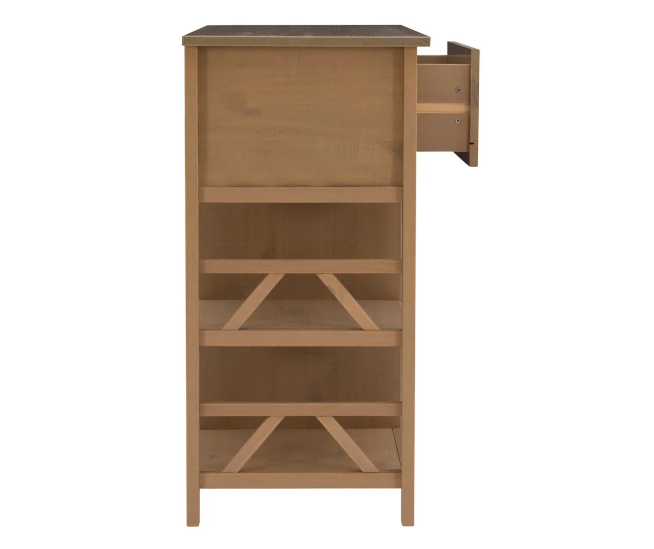 Rockford Rustic Gray 5-Shelf TV & Media Center - Image 8