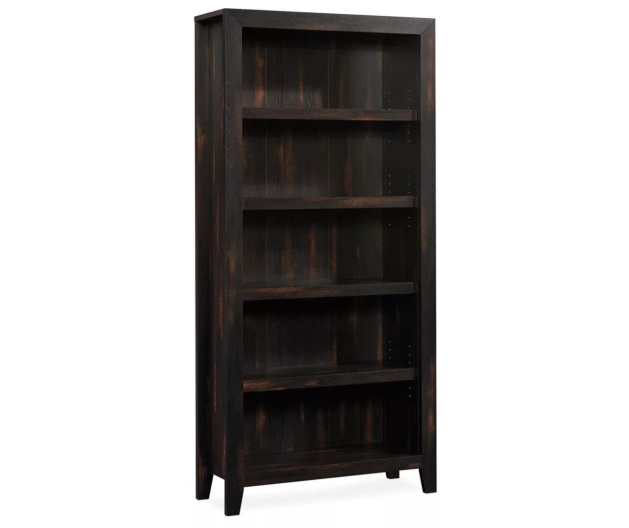 Dakota Char 5-Shelf Pine Bookcase