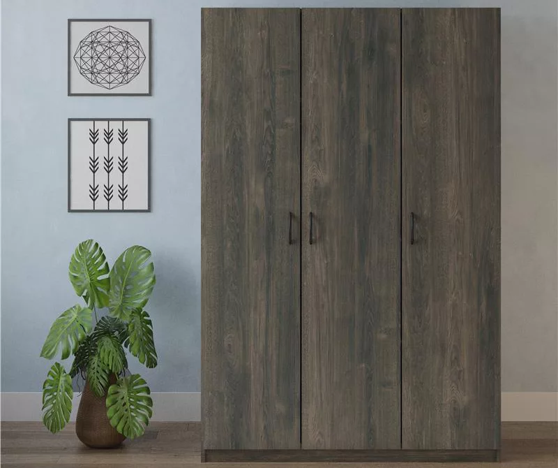 Rodeo Weathered Oak 3-Door Wardrobe - Image 3