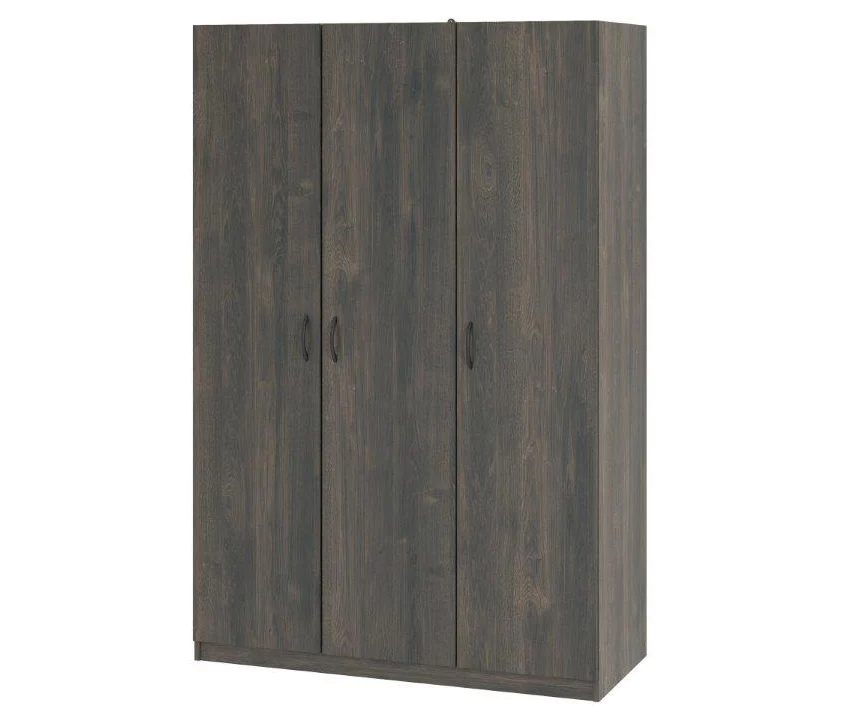 Rodeo Weathered Oak 3-Door Wardrobe - Image 7