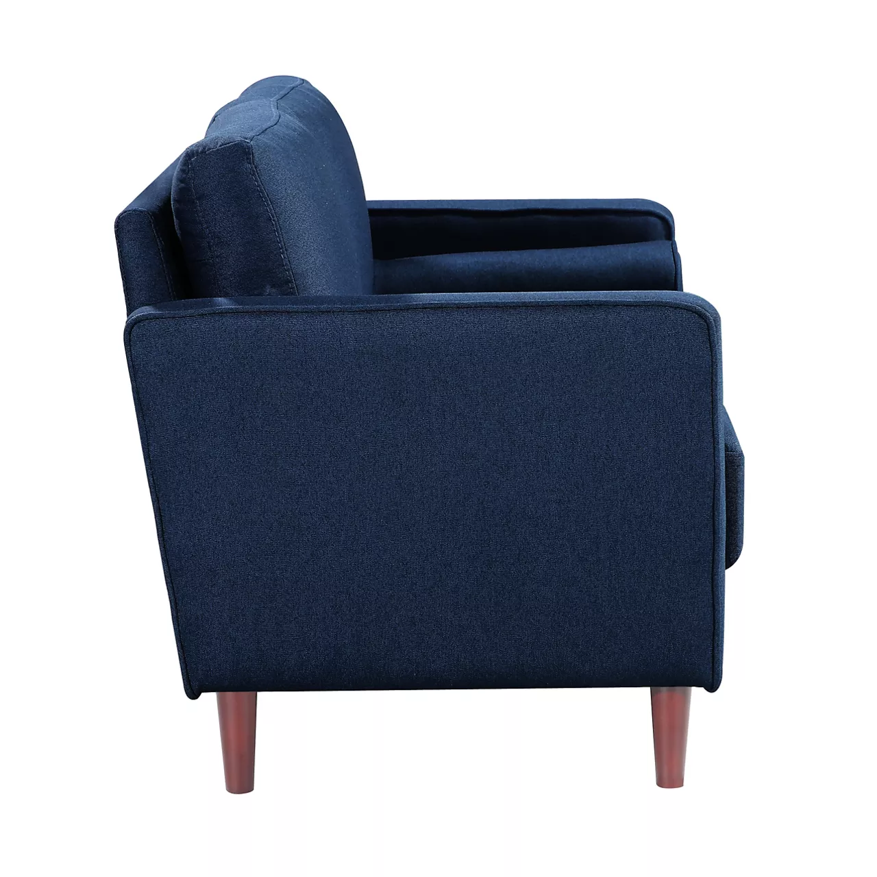 Lillith Navy Blue Mid-Century Loveseat - Image 5