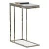 Lucia Chairside End Table With Nickel