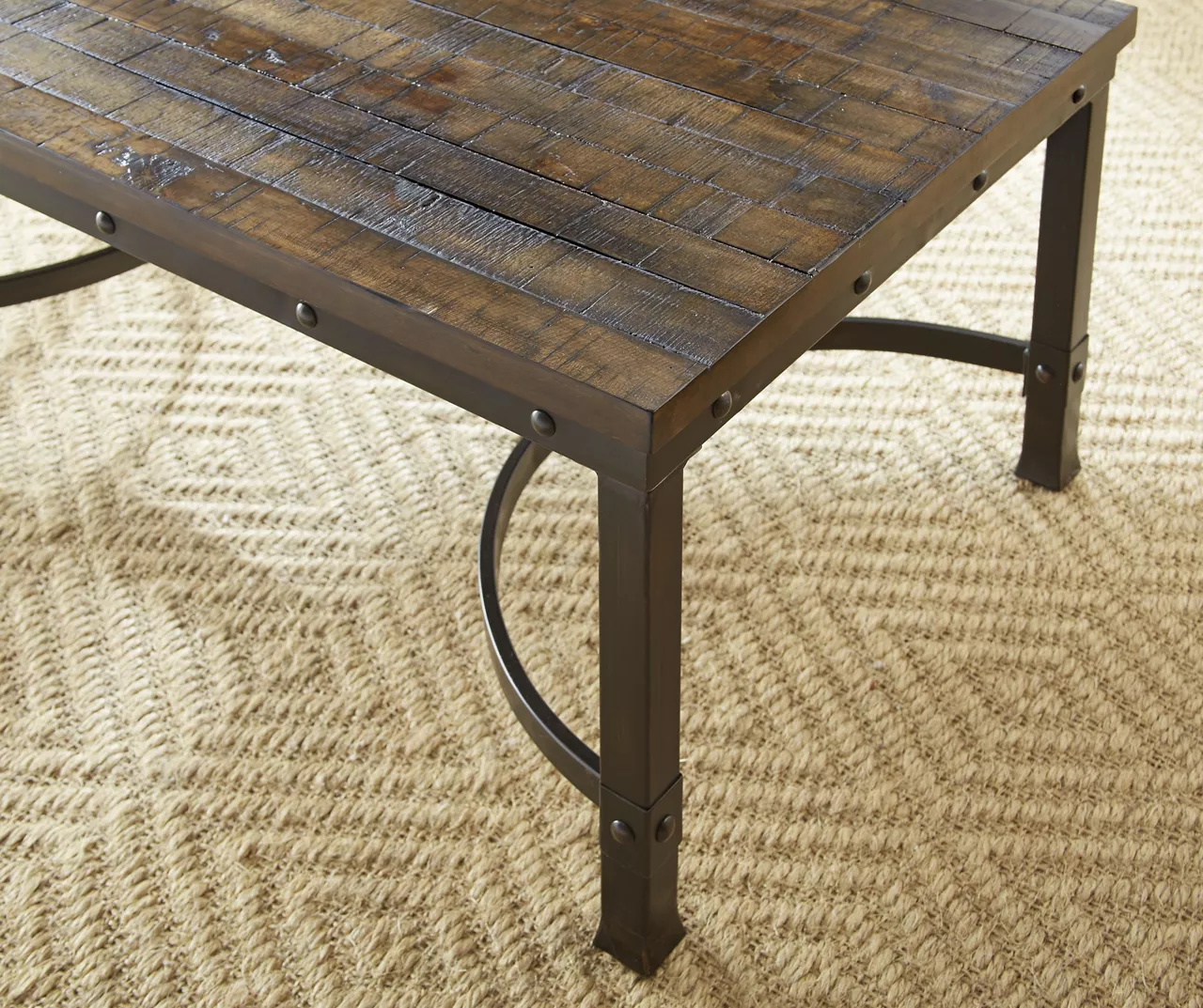 Ambrose Rustic Charcoal Coffee Table - Image 2