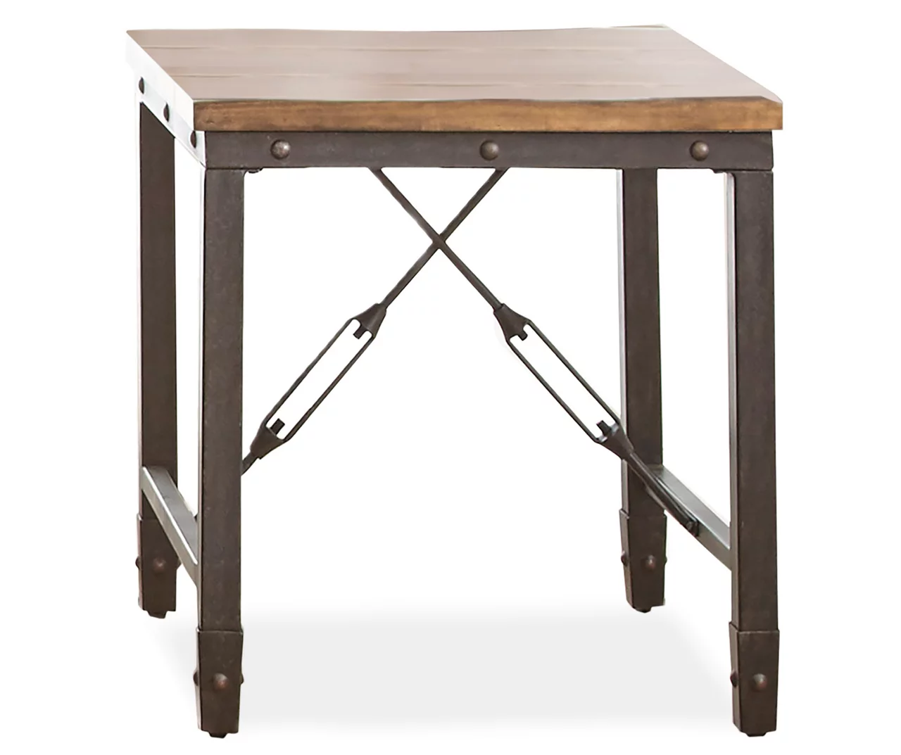 Ashford Wood & Metal End Table
