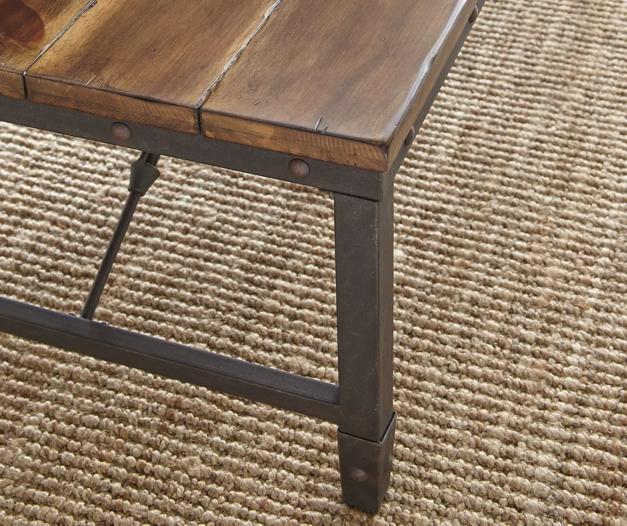 Ashford Wood & Metal End Table - Image 3