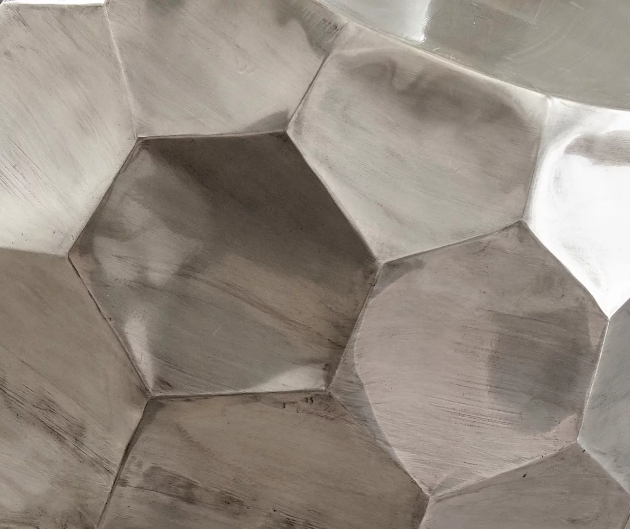 Stomp Nickel Round End Table - Image 2