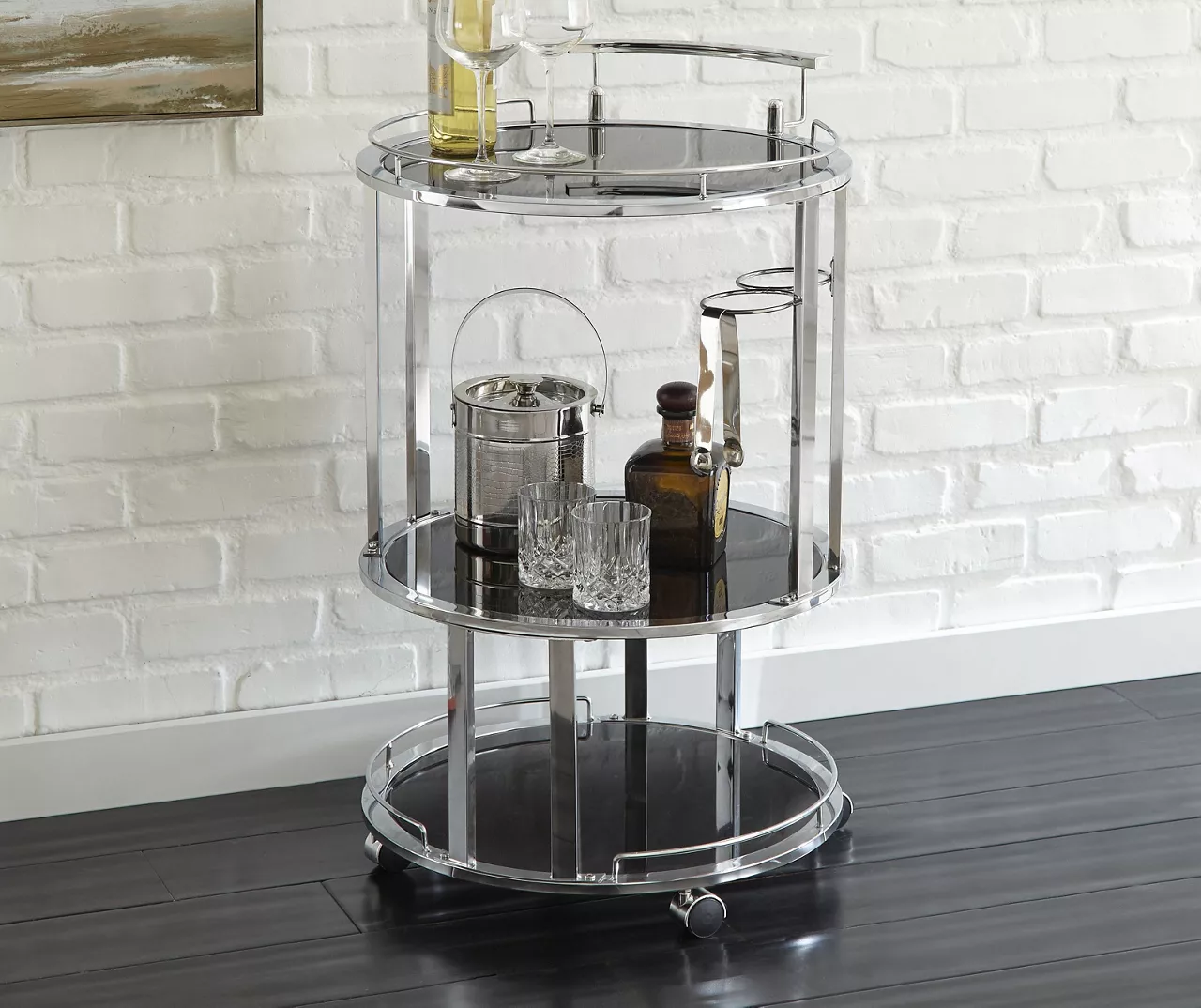 Otero 3-Shelf Serving Cart