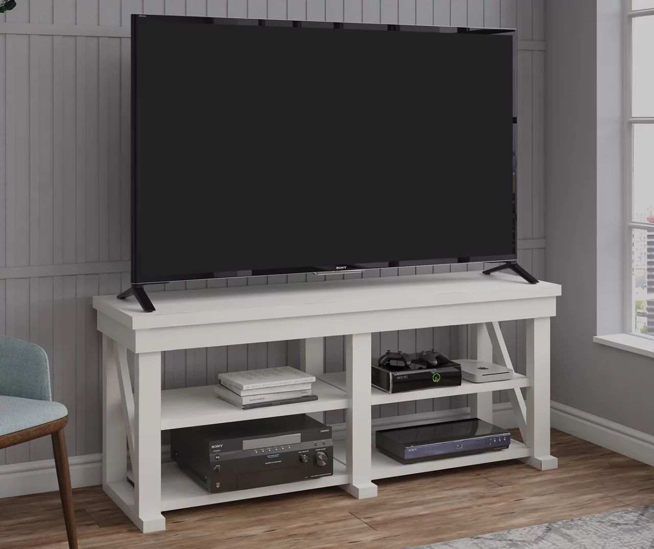 Stockton White TV Stand - Image 2