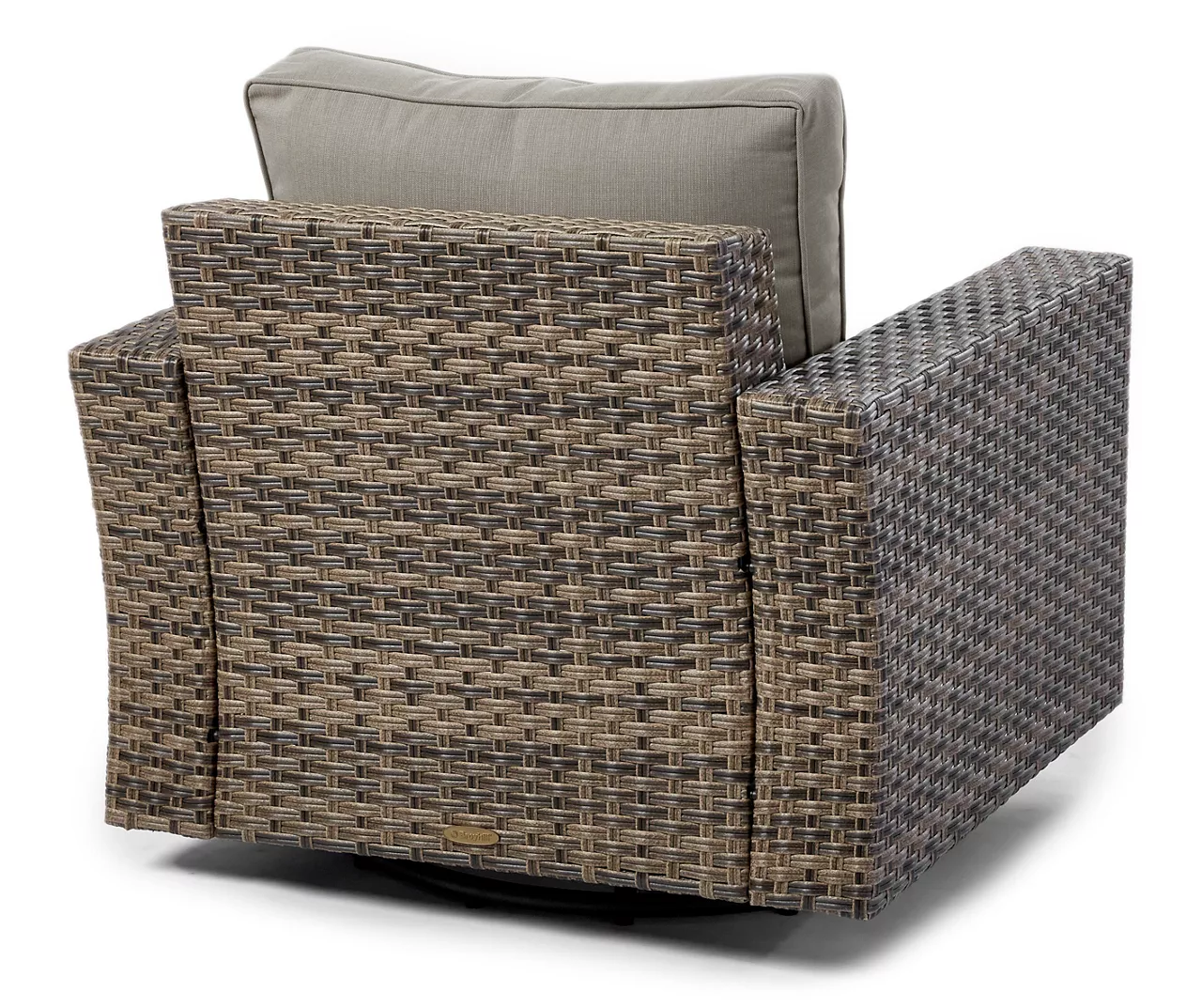 Broyhill Eagle Brooke All-Weather Wicker Swivel Cushioned Patio Glider - Image 4
