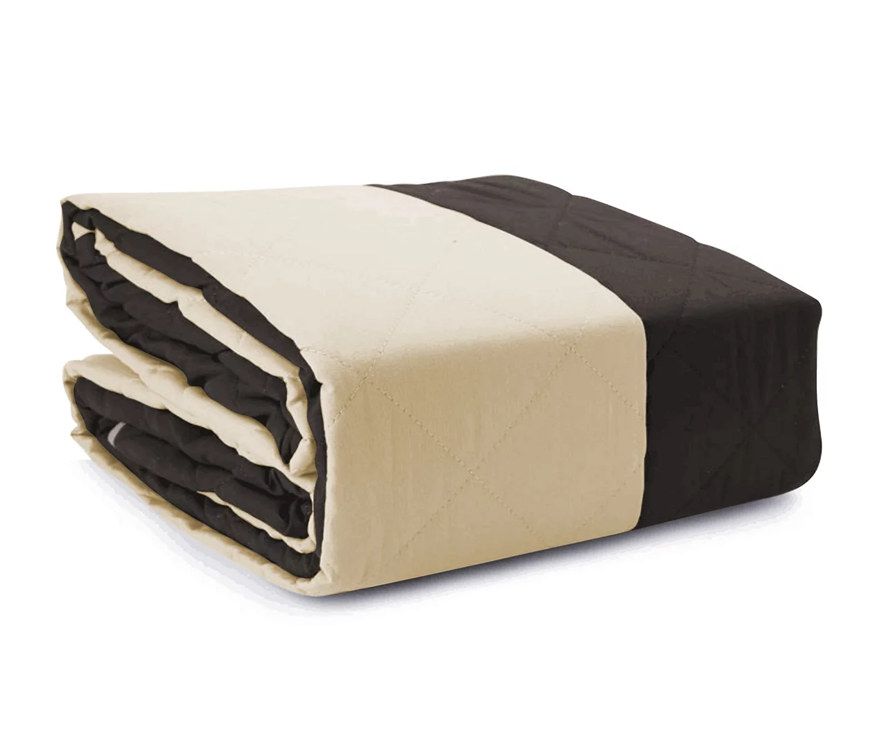 Chocolate & Taupe Microfiber Reversible Loveseat Furniture Protector - Image 2