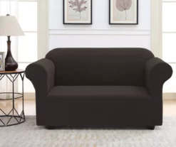 Chocolate Loveseat Sofa Slipcover