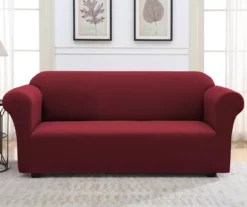 Wine Red Sofa Slipcover