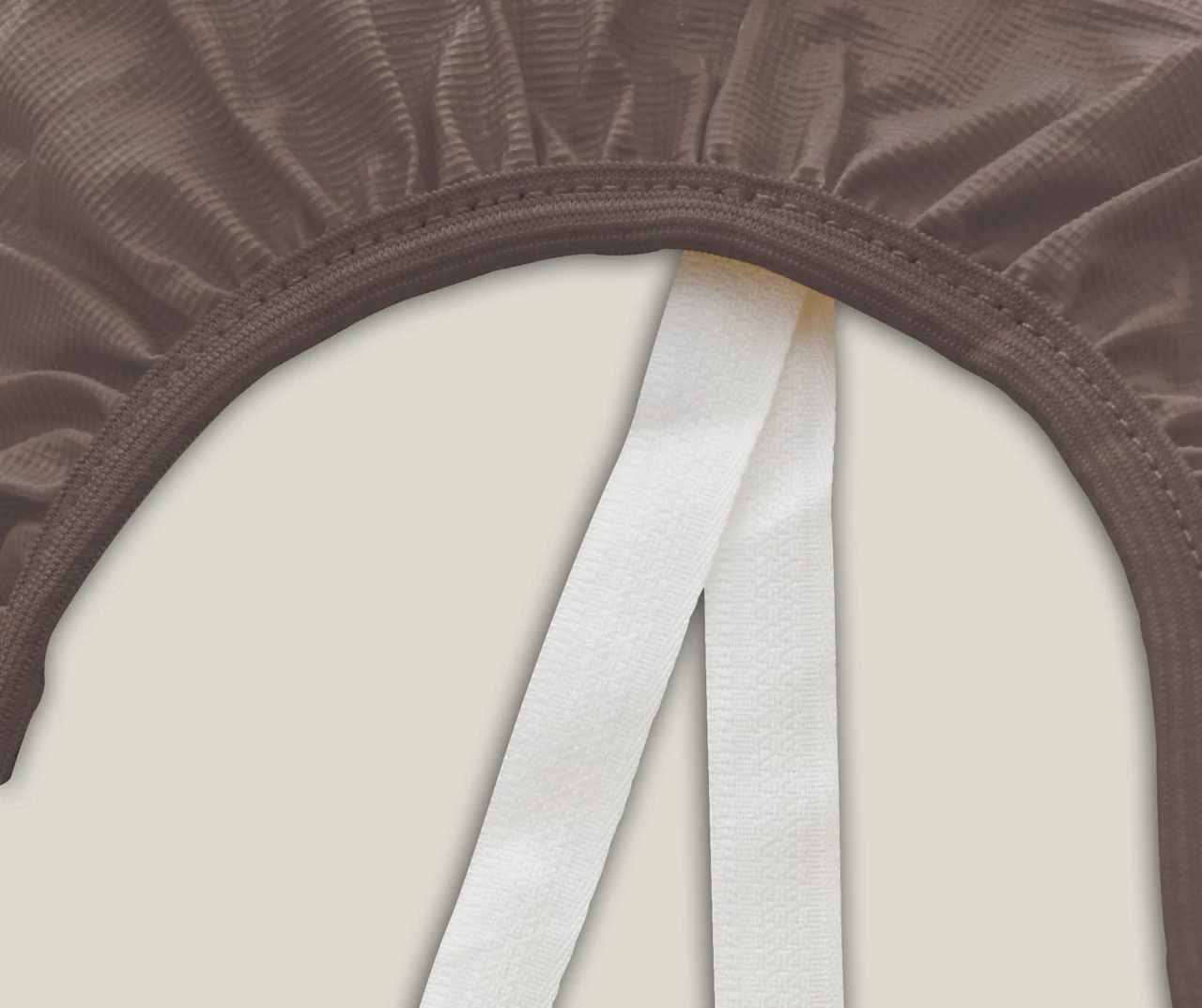 124" Mocha Heavy Duty Rectangle Patio Set Cover - Image 3