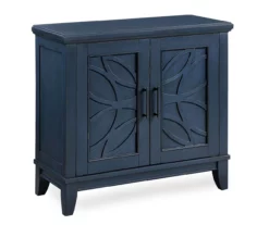 Carly Navy Blue 2-Door Accent Cabinet