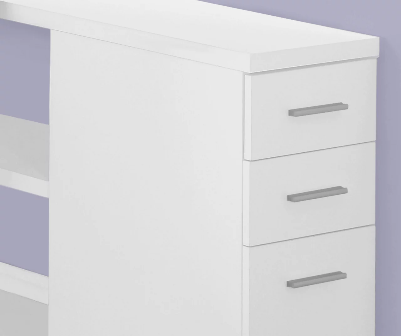 White Reversible L-Shaped Corner Desk - Image 4