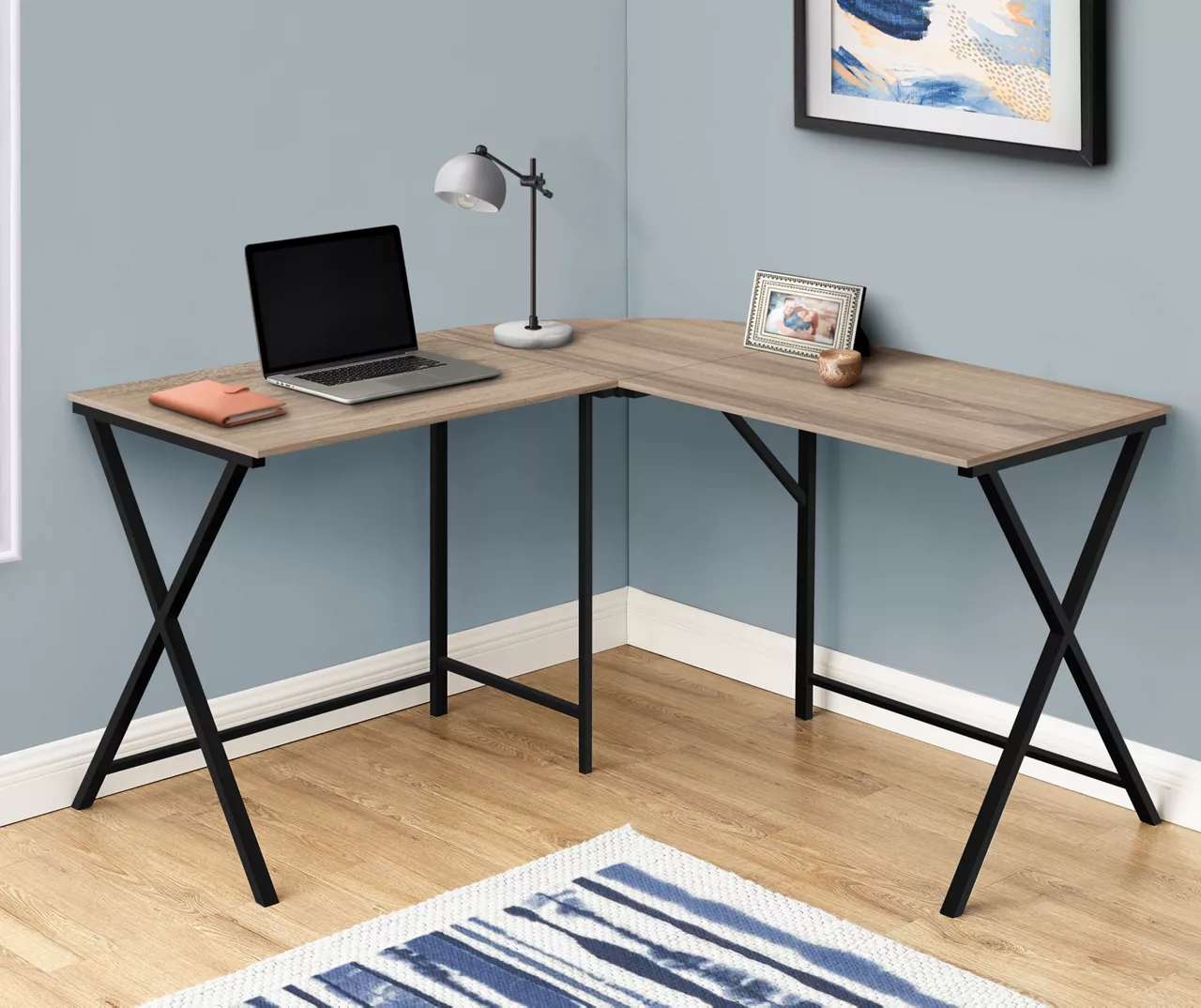Monarch X Leg L-Shaped Corner Desk - Image 4