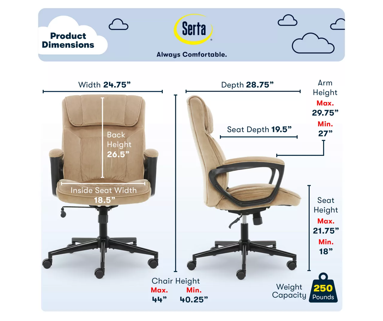 Serta Hannah Office Chair - Image 15