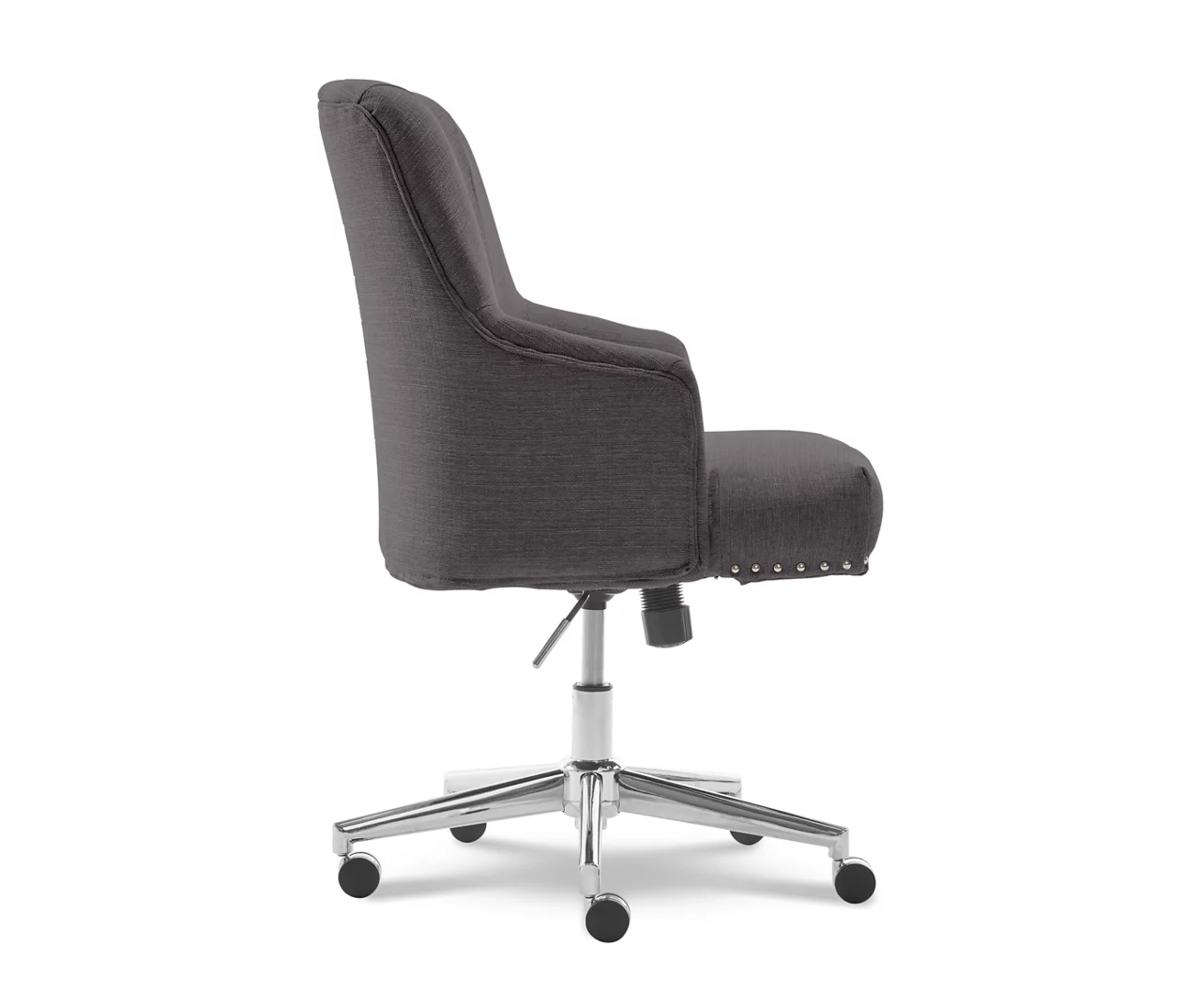 Leighton Dark Gray Memory Foam Fabric Office Chair - Image 4