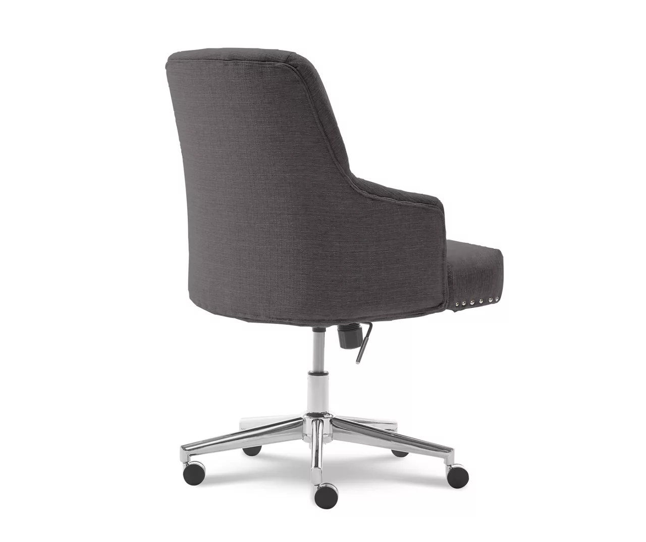 Leighton Dark Gray Memory Foam Fabric Office Chair - Image 3