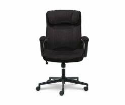 Hannah Charcoal Gray Microfiber Office Chair
