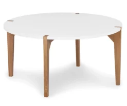 White Round Coffee Table