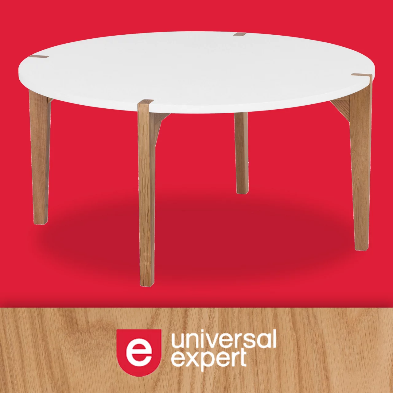 White Round Coffee Table - Image 7