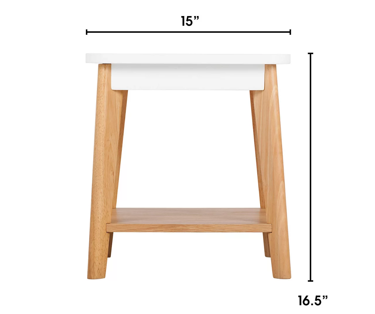 White Square Side Table - Image 6