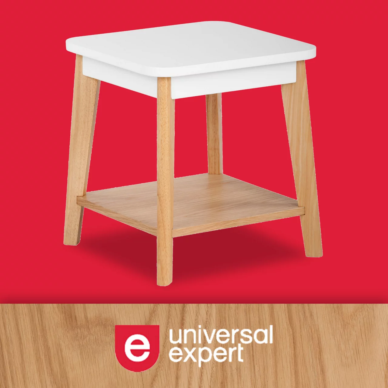 White Square Side Table - Image 5