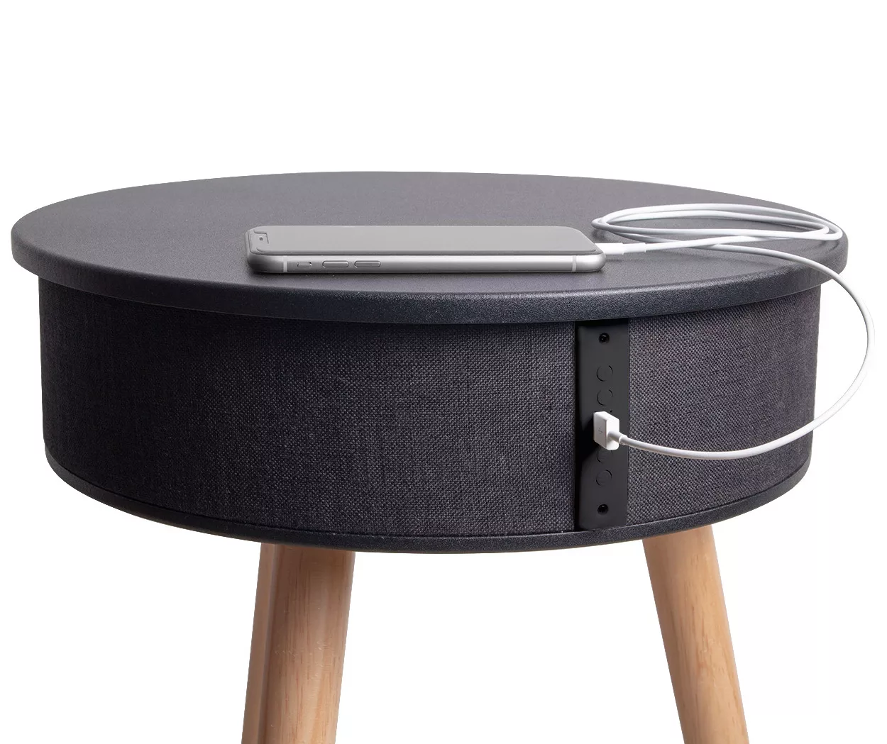 Real Living End Table With Bluetooth Speaker & USB Port - Image 4