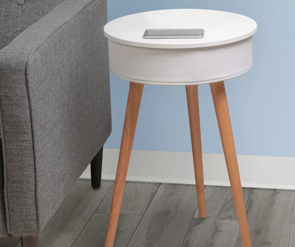 Real Living End Table With Bluetooth Speaker & USB Port - Image 2