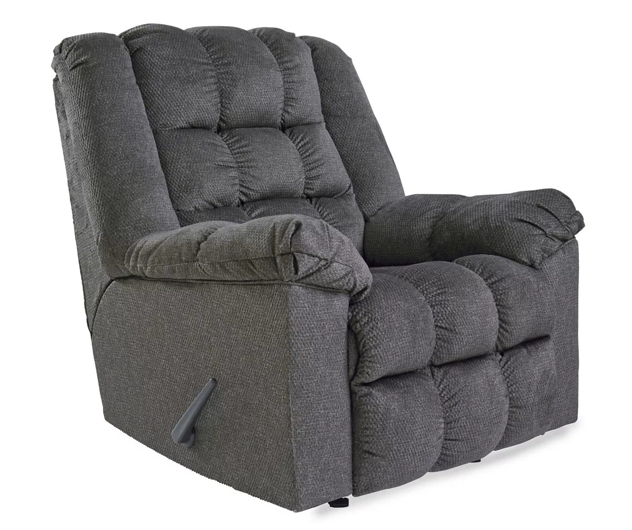 Drake Charcoal Rocker Recliner - Image 4