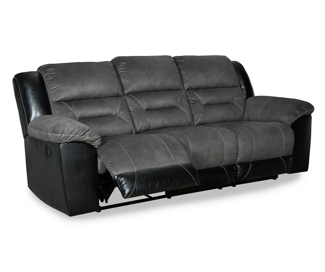 Earhart Faux Leather Reclining Sofa - Image 6