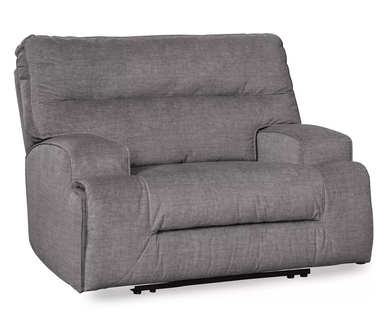Coombs Charcoal Wide Seat Power Recliner - Image 4