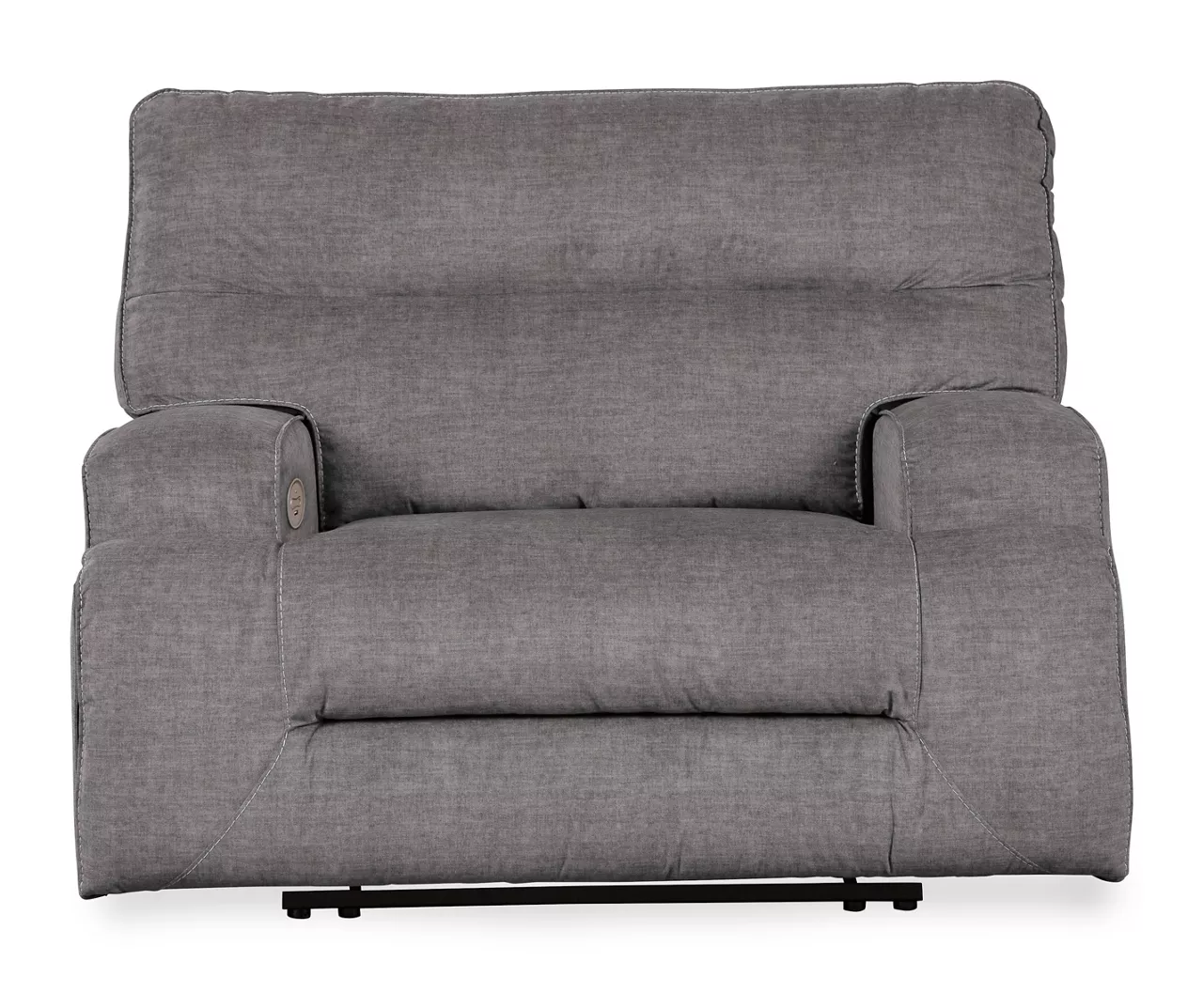 Coombs Charcoal Wide Seat Power Recliner