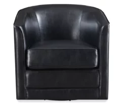 Hammond Classic Black Swivel Accent Chair