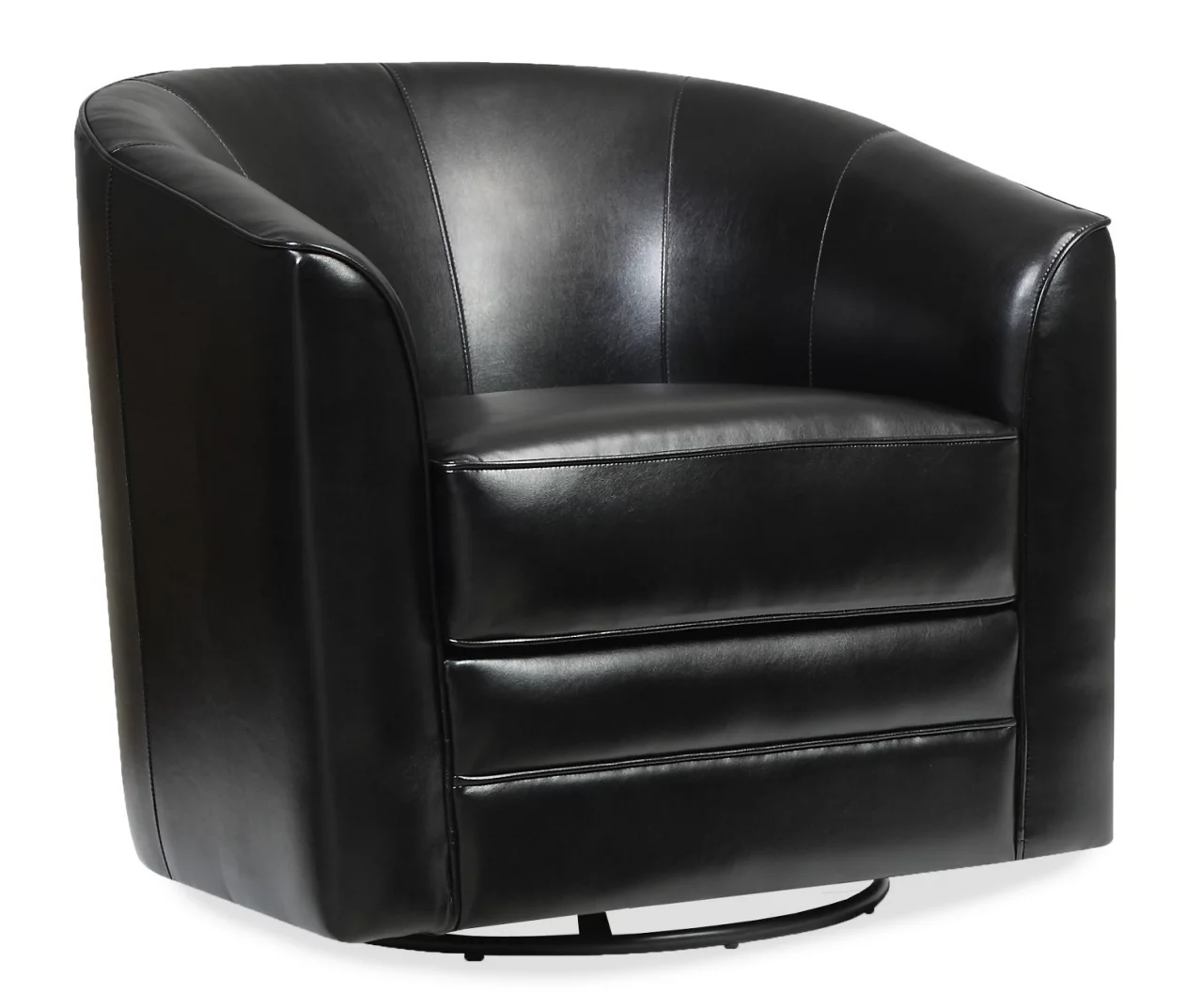 Hammond Classic Black Swivel Accent Chair - Image 2