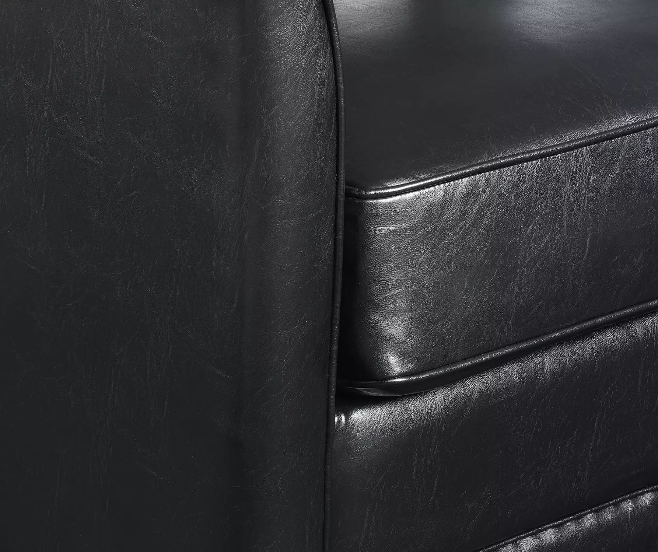 Hammond Classic Black Swivel Accent Chair - Image 3