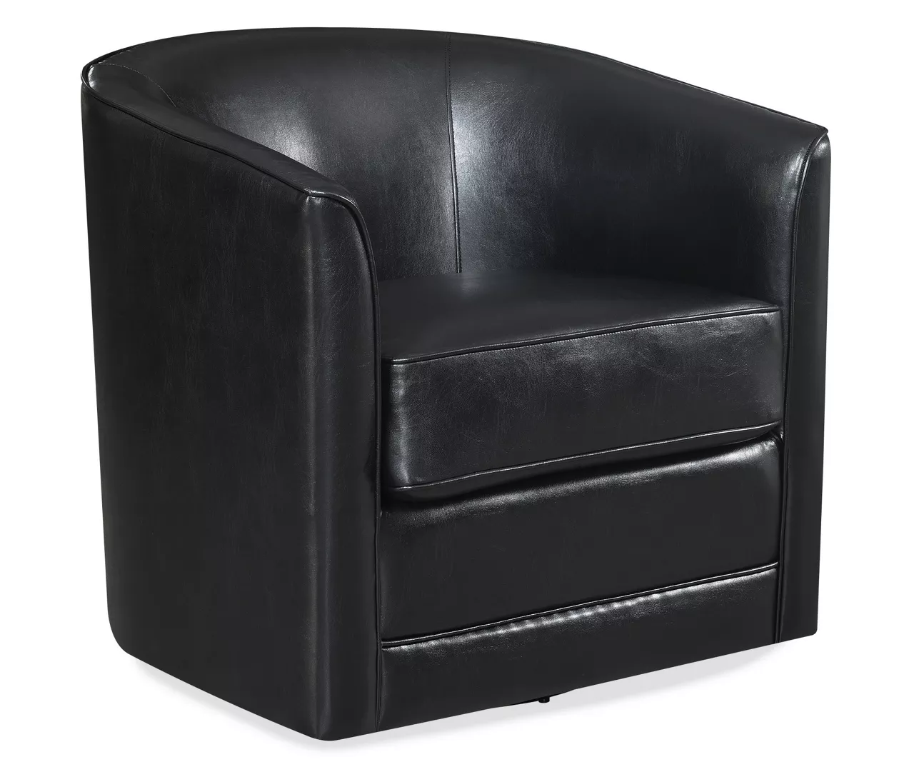 Hammond Classic Black Swivel Accent Chair - Image 4