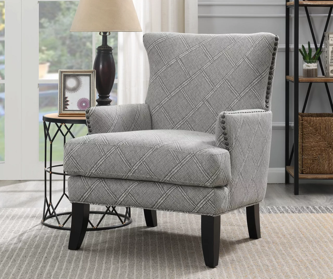 Bossa Beige Print Accent Chair - Image 4