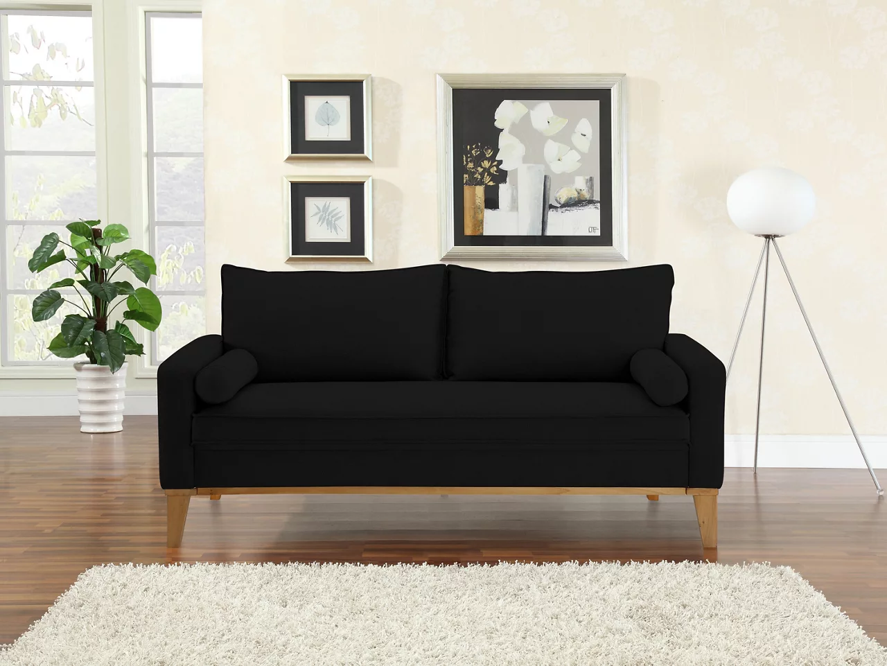 Torrence Black Sofa - Image 10