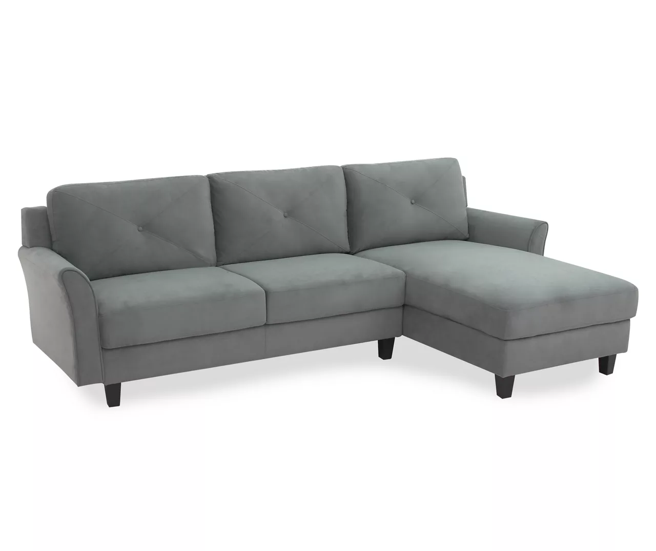 Hayward Gray Curved Arm Sectional - Image 3