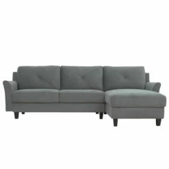 Hayward Gray Curved Arm Sectional