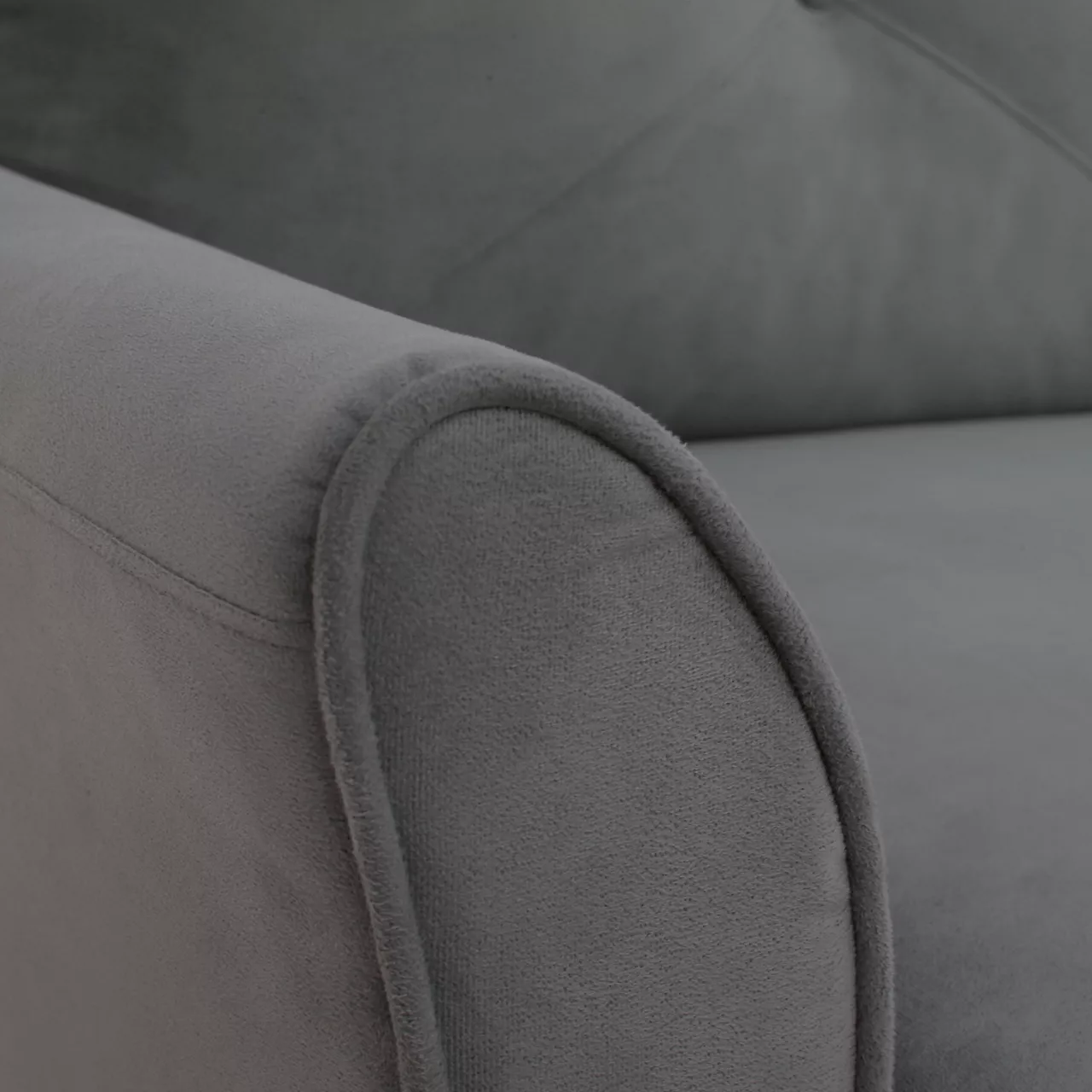 Hayward Gray Curved Arm Sectional - Image 15